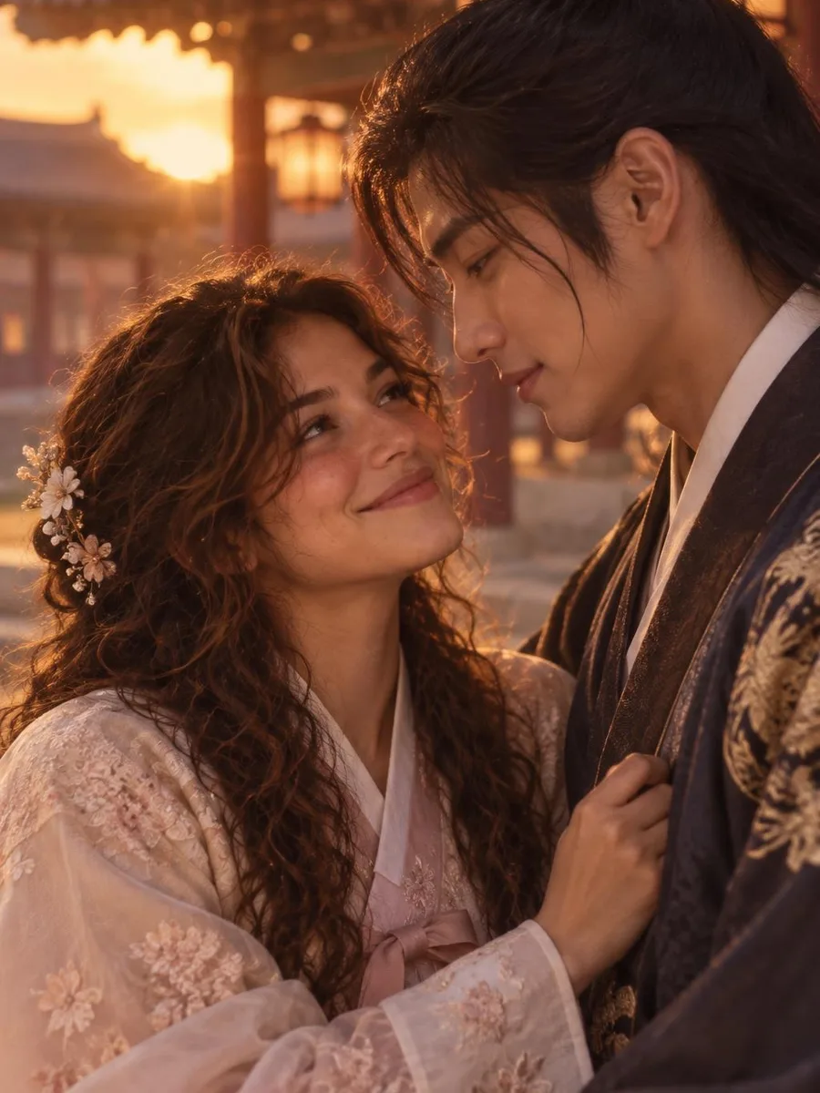 Romance no palácio · Cena de filme